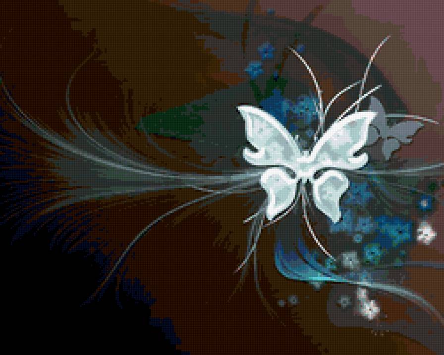 №296122 - орнамент, узор, бабочка, подушка, вектор - предпросмотр