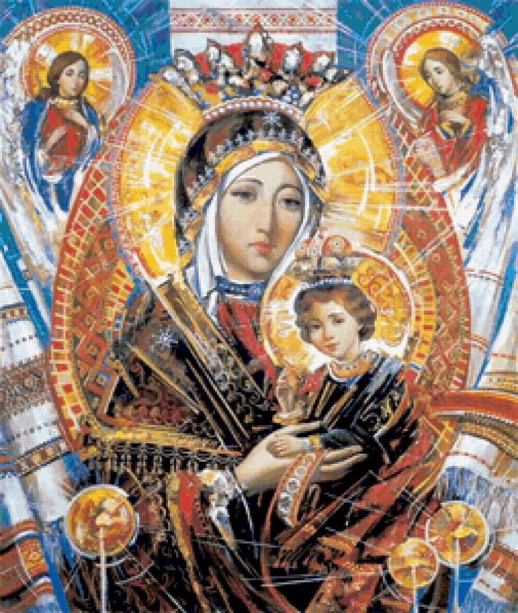 Божья матерь - икона - предпросмотр