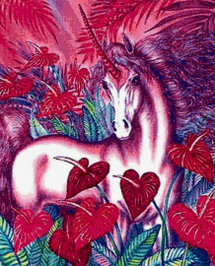 Сказочный единорог - единорог, конь - предпросмотр