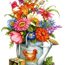 Схема вышивки «букет цветов»