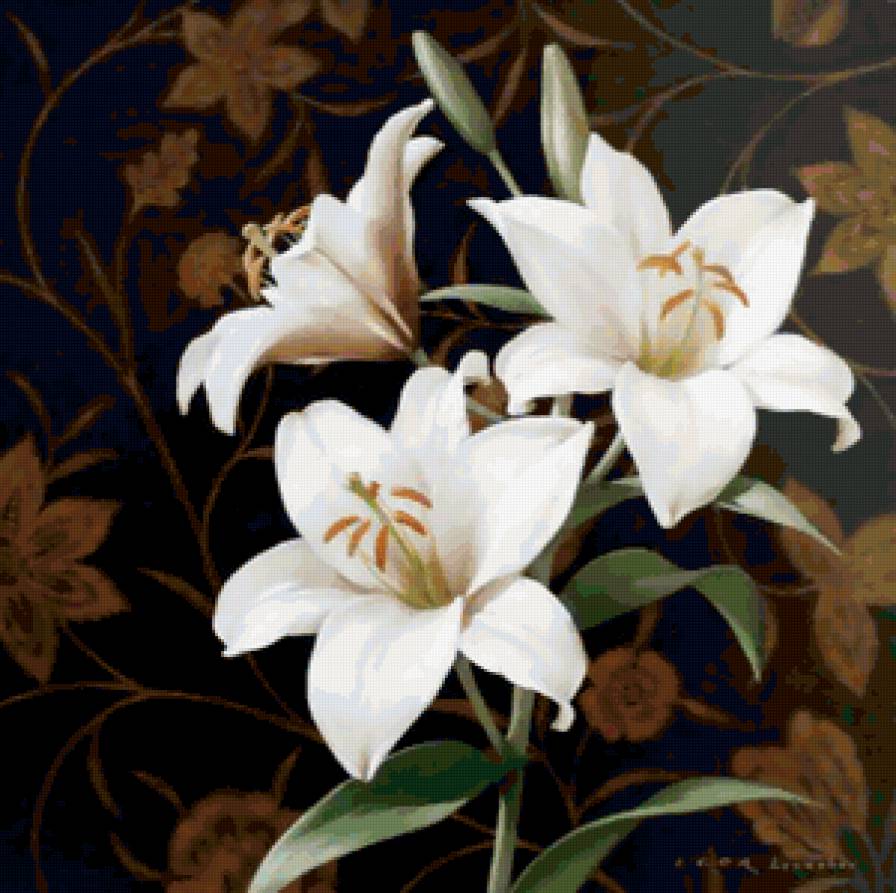 цветы от художника Игоря Левашова - природа, цветы - предпросмотр