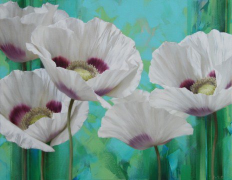 цветы от художника Игоря Левашова - природа, цветы - оригинал