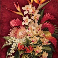 Схема вышивки «цветы от художника Игоря Левашова»
