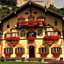 Схема вышивки «дом»