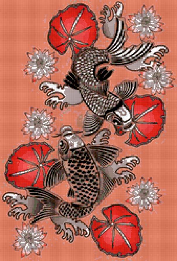 японские карпы - карпы - предпросмотр