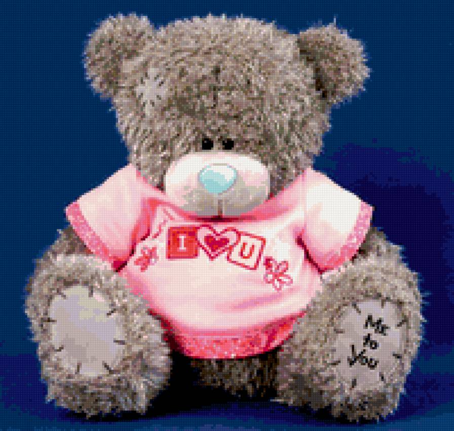 Мишка тедди в розовой футболке - мишки, мишка тедди, медведь - предпросмотр