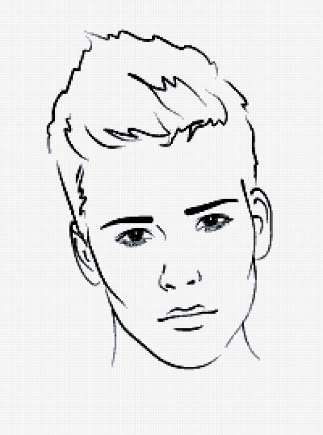 юноша - юноша, портрет, красавчик, графика, мужчина - предпросмотр