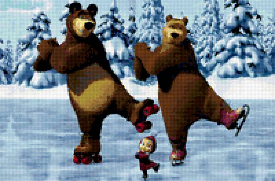 серия "детское" - маша и медведь, детское, мультики - предпросмотр