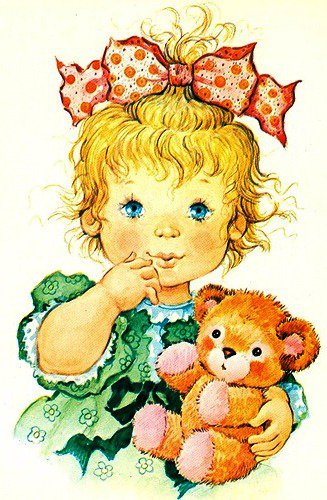 Девочка с мишкой - дети, малыши, детки, деткам, медвежата, девочка, игрушки, мишка - оригинал