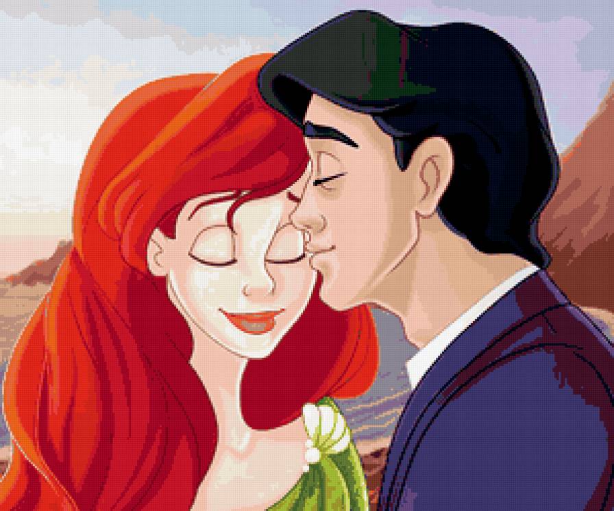 ариель и принц - мультик, детская, русалочка, дисней, мультяшки, любовь - предпросмотр