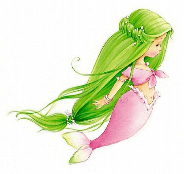 Милая русалочка - девочка, море, русалка, портрет - оригинал