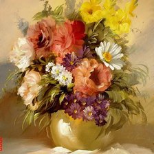 Оригинал схемы вышивки «букет» (№297617)