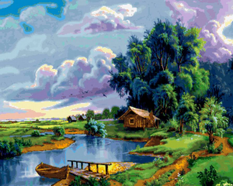 летний день - пейзаж - предпросмотр