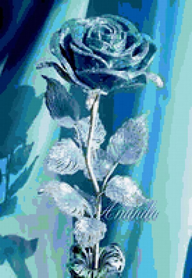 стеклянная роза - предпросмотр