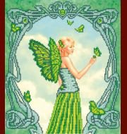 изумруд - девушка - оригинал