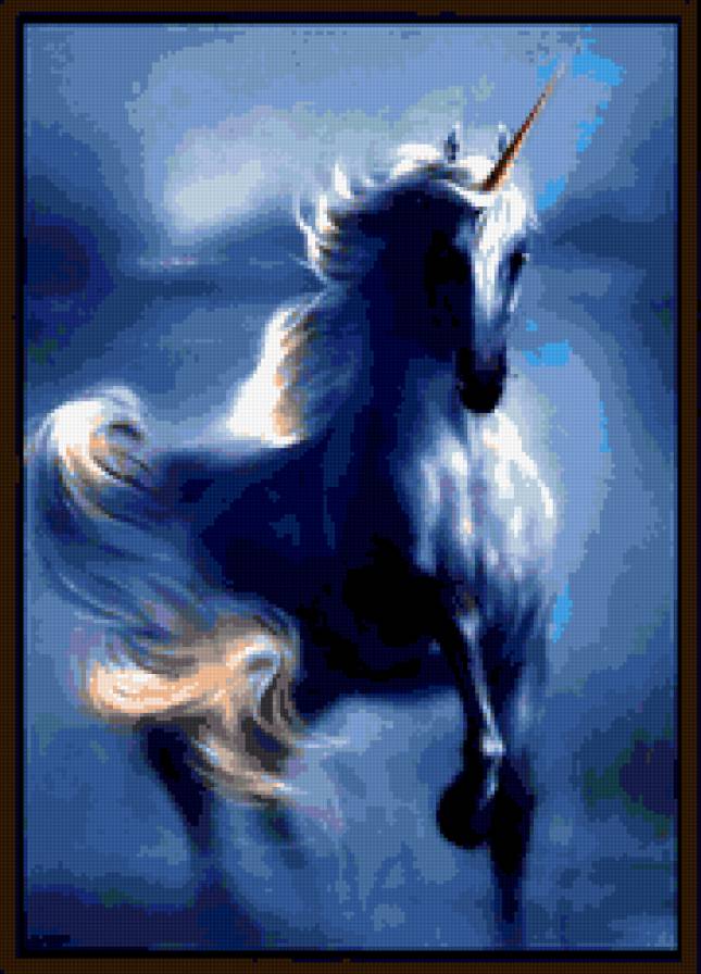 единорог - лошадь, единорог - предпросмотр