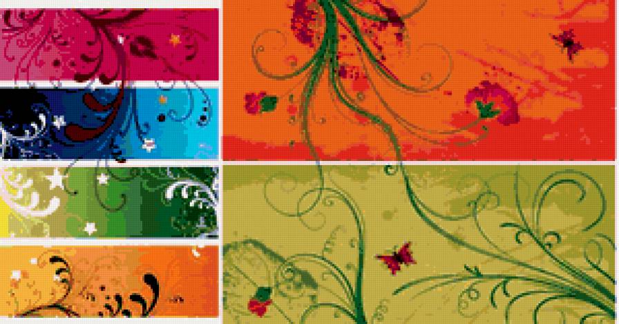 УЗОР - подушка, цветы, орнамент, узор - предпросмотр