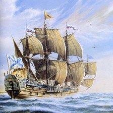 Схема вышивки «а волны...бьются о борт корабля»