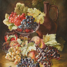 Оригинал схемы вышивки «Цвет винограда» (№297875)