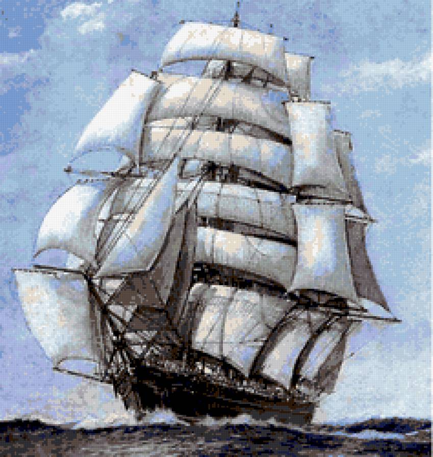 корабль - корабль, море - предпросмотр