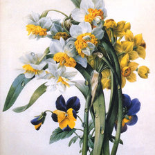 Схема вышивки «цветы»