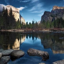 Схема вышивки «горы»