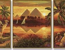 Оригинал схемы вышивки «Триптих "Египет"» (№298352)