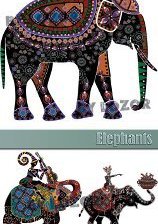 Схема вышивки «Триптих "Слоны"»