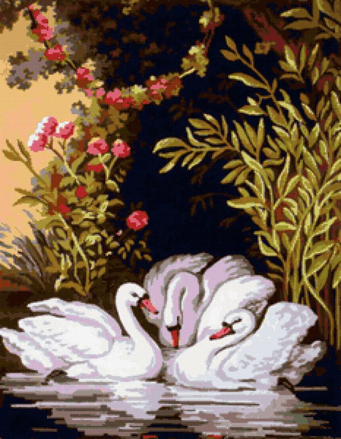 три лебедя - лебеди, лебедь - оригинал