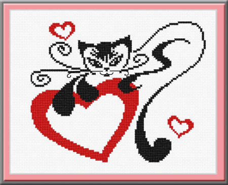 валентинка - монохром - оригинал