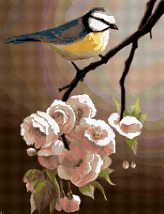 весна пришла - цветы, времена года, птицы - предпросмотр