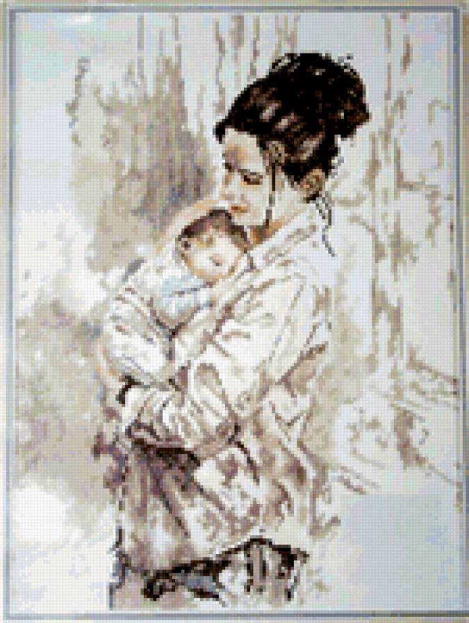 Мамина нежность - мама. ребенок. чувства - предпросмотр