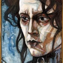 Схема вышивки «Эдвард руки ножницы»