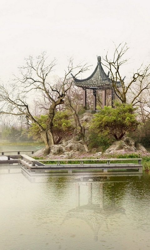 Японский сад - природа - оригинал