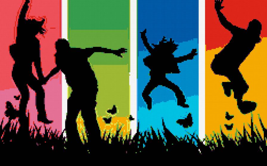 Танцующие люди - предпросмотр