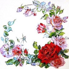 Схема вышивки «Розы»