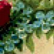 Предпросмотр схемы вышивки «веточка розы» (№300412)