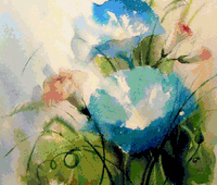 акварель - цветы - предпросмотр