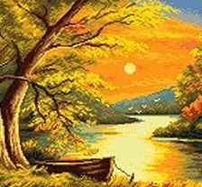 Схема вышивки «лунный свет»