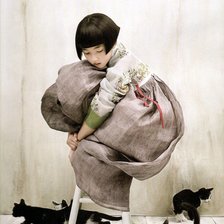 Схема вышивки «восточная девочка»