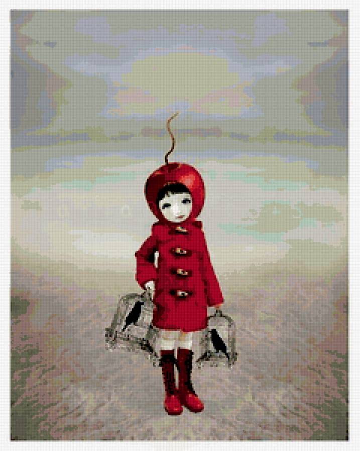 Кукла-вишенка - предпросмотр