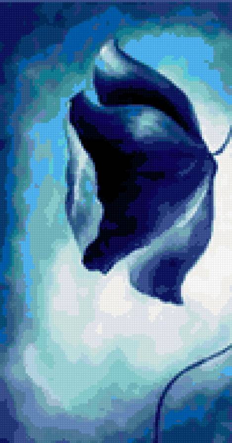 Триптих Синие цветы (часть 1) - предпросмотр