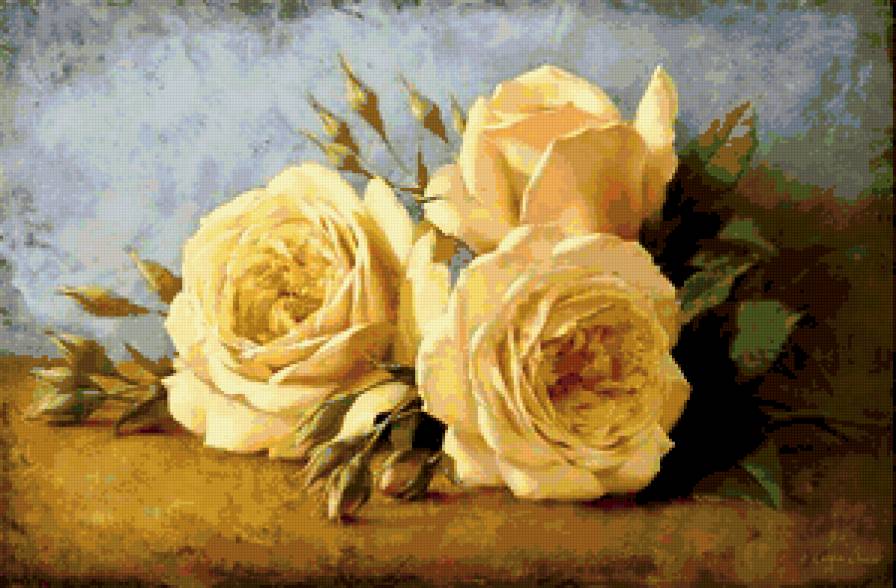 желтые розы - предпросмотр