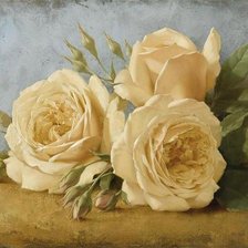 Схема вышивки «желтые розы»