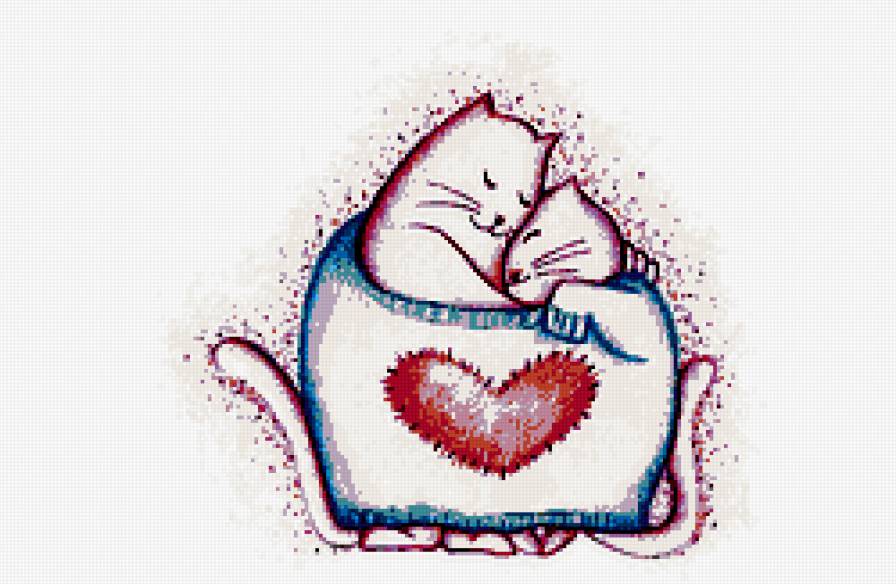 любовь - картинка, кошки, любовь - предпросмотр