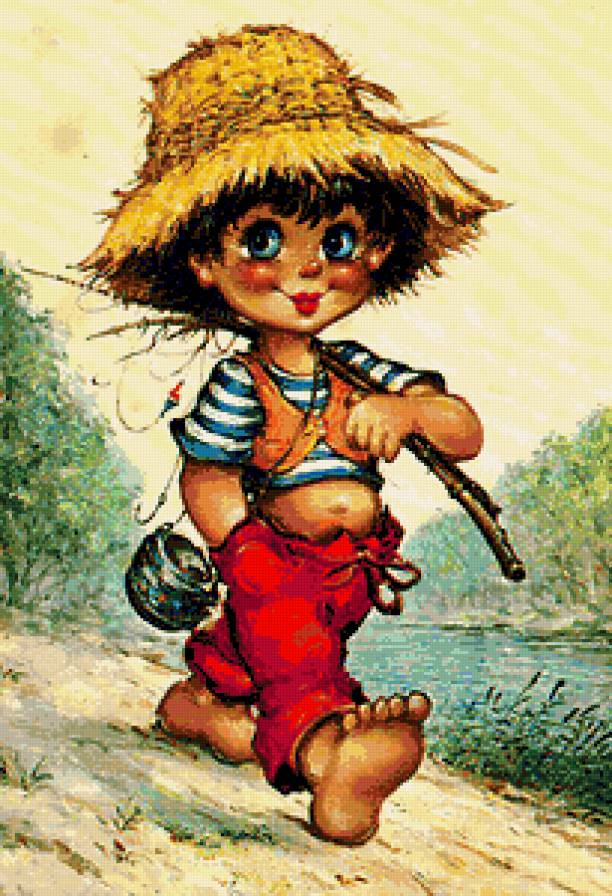 Забавные детки - иллюсьтрации, детская картина, мальчик, забавные детки, дети - предпросмотр