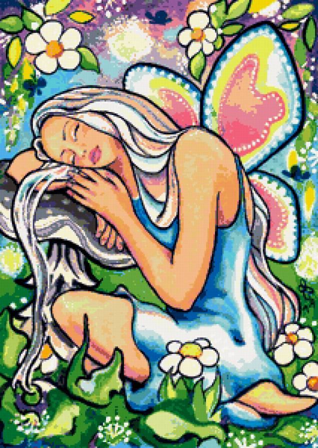 девушка-бабочка - фентези, сказка, фея, миф, мифология - предпросмотр