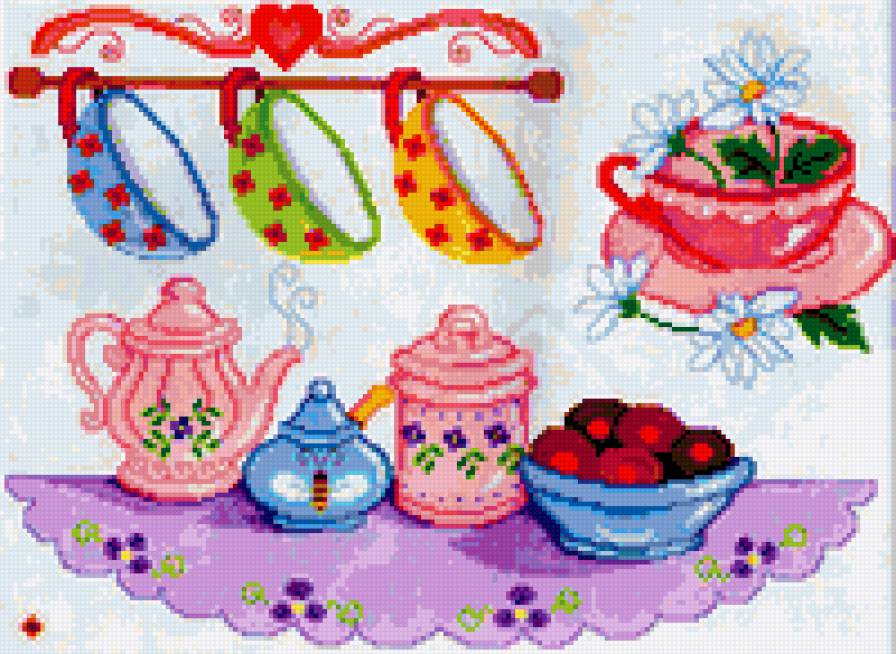 вышивка для кухни - предпросмотр