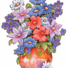 цветочный букет в вазе