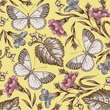 Оригинал схемы вышивки «подушка "бабочки"» (№302766)